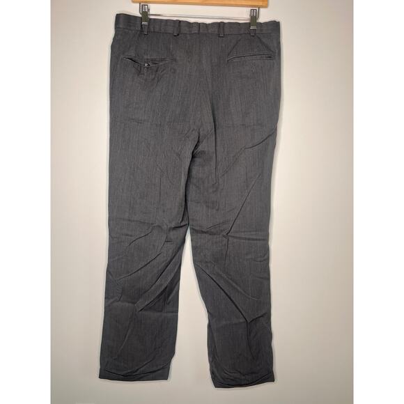 Brooks Brothers 346 Dark Gray Wool Madison Fit Old Money Roll Up Pants 36x32 - Picture 7 of 7